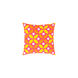 Miranda 18 X 18 inch Bright Yellow and Bright Orange Throw Pillow