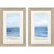 Beach Landscape Blue and Beige and White Framed Art, Propac
