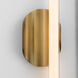 Ola 6.5 inch Brushed Brass Sconce Wall Light