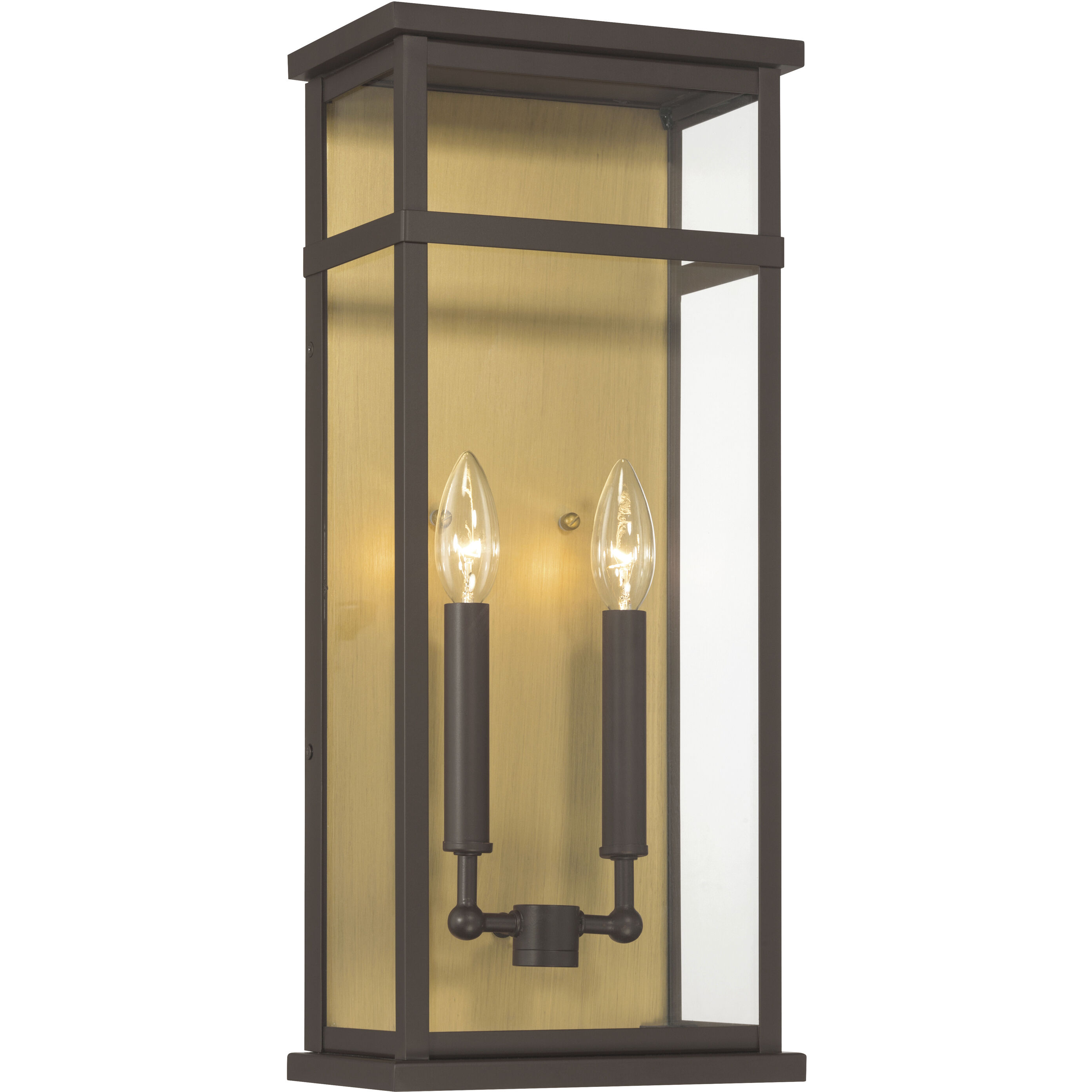 Briarlane 2 Light 20 inch Painted Legacy Brass and Dark Bronze Outdoor Wall Sconce