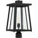 Denver 1 Light 19 inch Black Outdoor Post Lantern