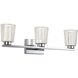 Dalton LED 24 inch Chrome Bathroom Vanity Wall Light