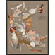 Scatter / Strew Beige and Orange and Pink and Rust Canvas