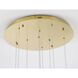 Canada LED 24 inch Brass Chandelier Ceiling Light