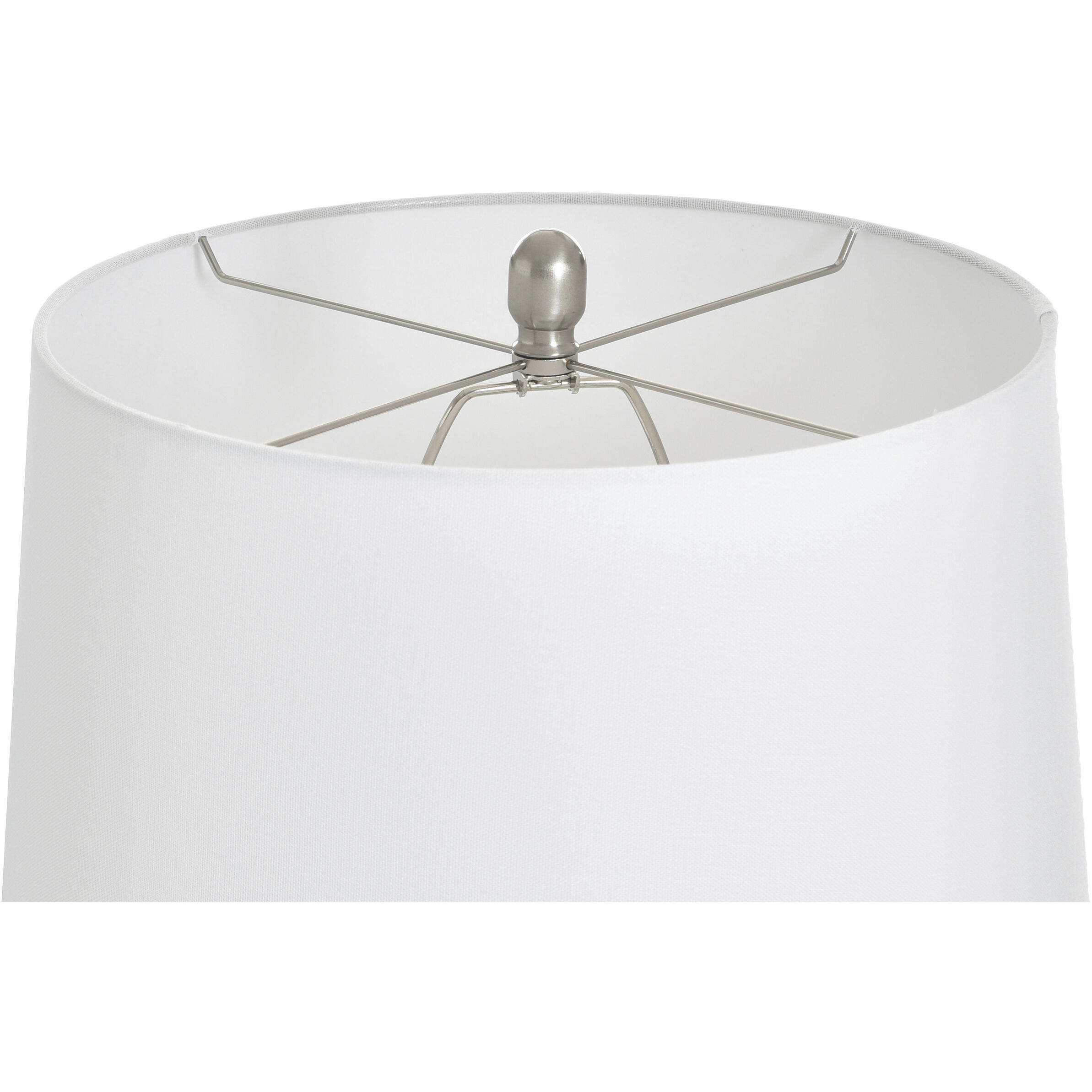 Glina 32.5 inch 100 watt Glina Silver and White Table Lamp Portable Light