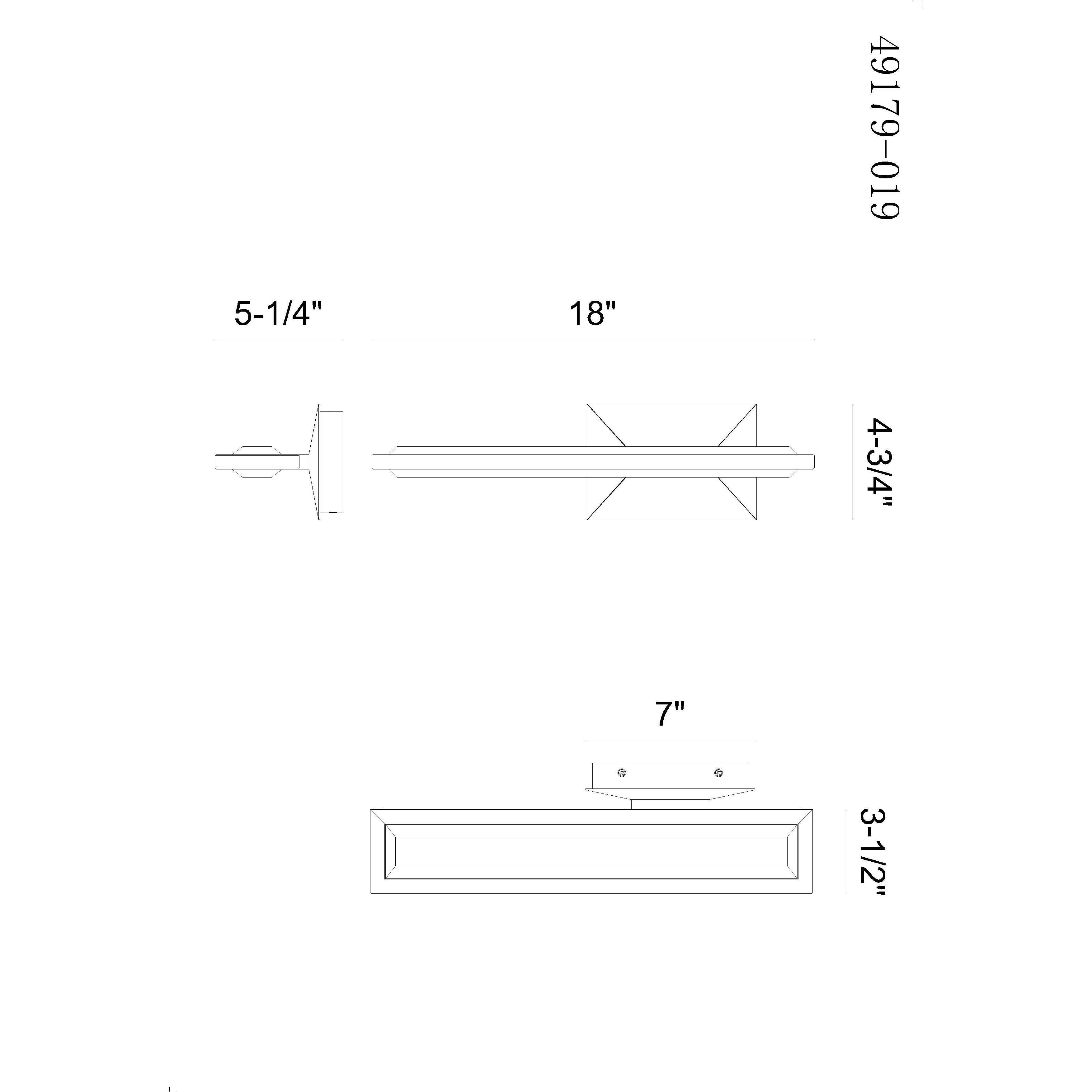 Aelin LED 18 inch Matte Black Outdoor Wall Sconce
