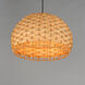 Tahiti 1 Light 20 inch Black Single Pendant Ceiling Light