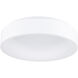 Arenal LED 18 inch White Drum Shade Flush Mount Ceiling Light