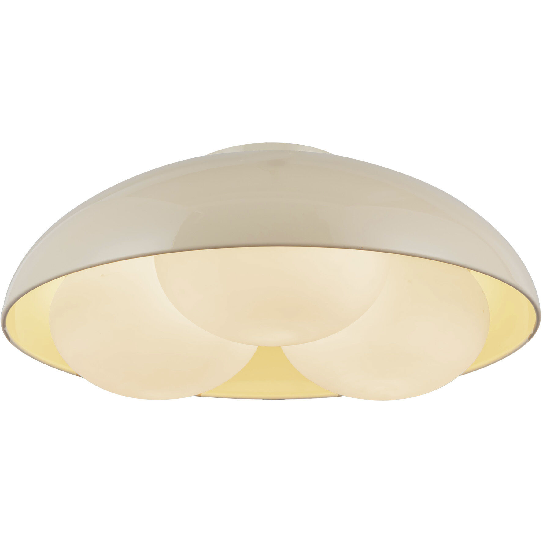 Alora Mood Robyn 3 Light 16 inch Pearl White/Opal Glass Flush Mount Ceiling Light