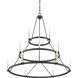 Doran 15 Light 40 inch Mottled Black Chandelier Ceiling Light
