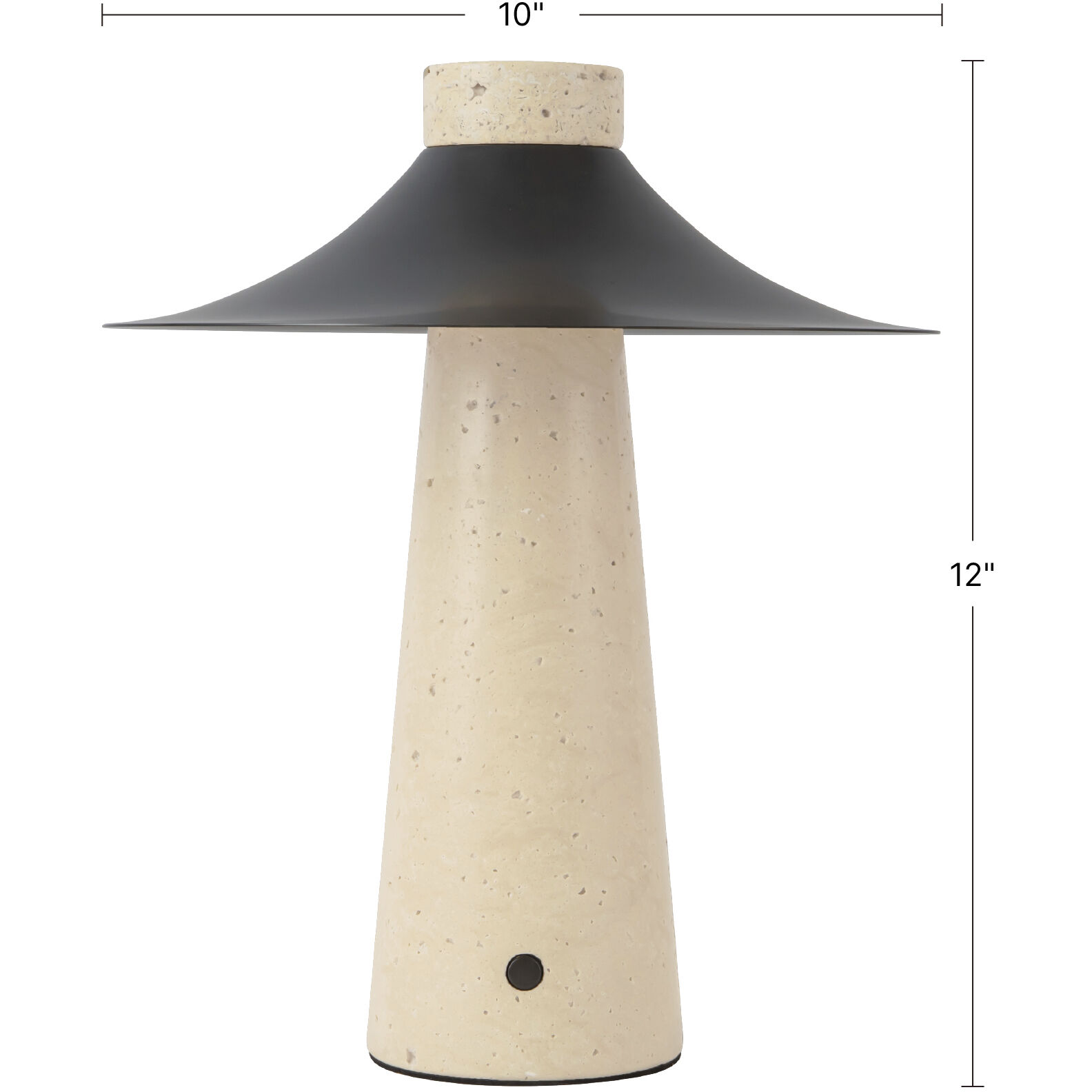 Hagen 12 inch 3 watt Vintage Brass Table Lamp Portable Light