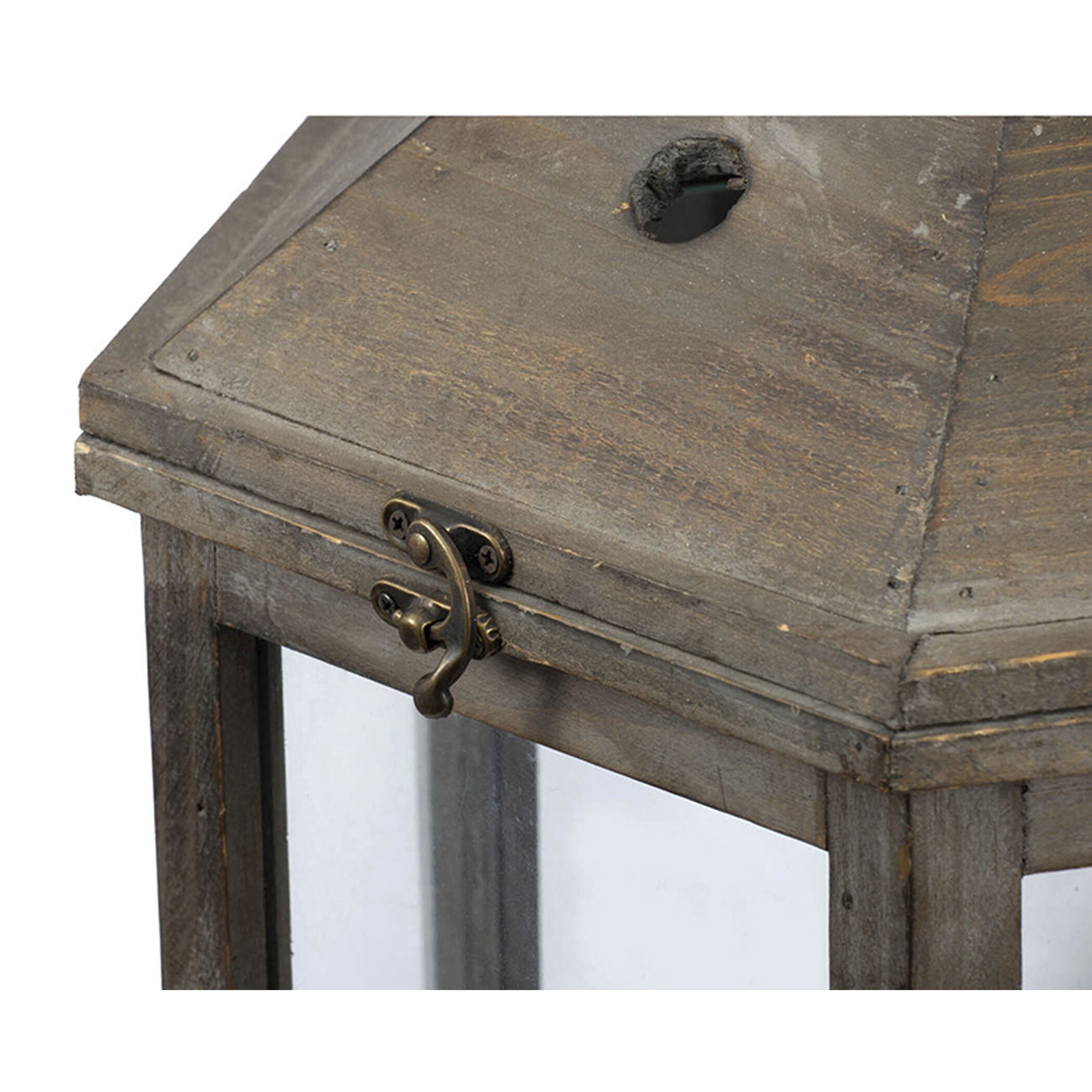 Graca 11.5 inch Natural Outdoor Lantern, Set of 2