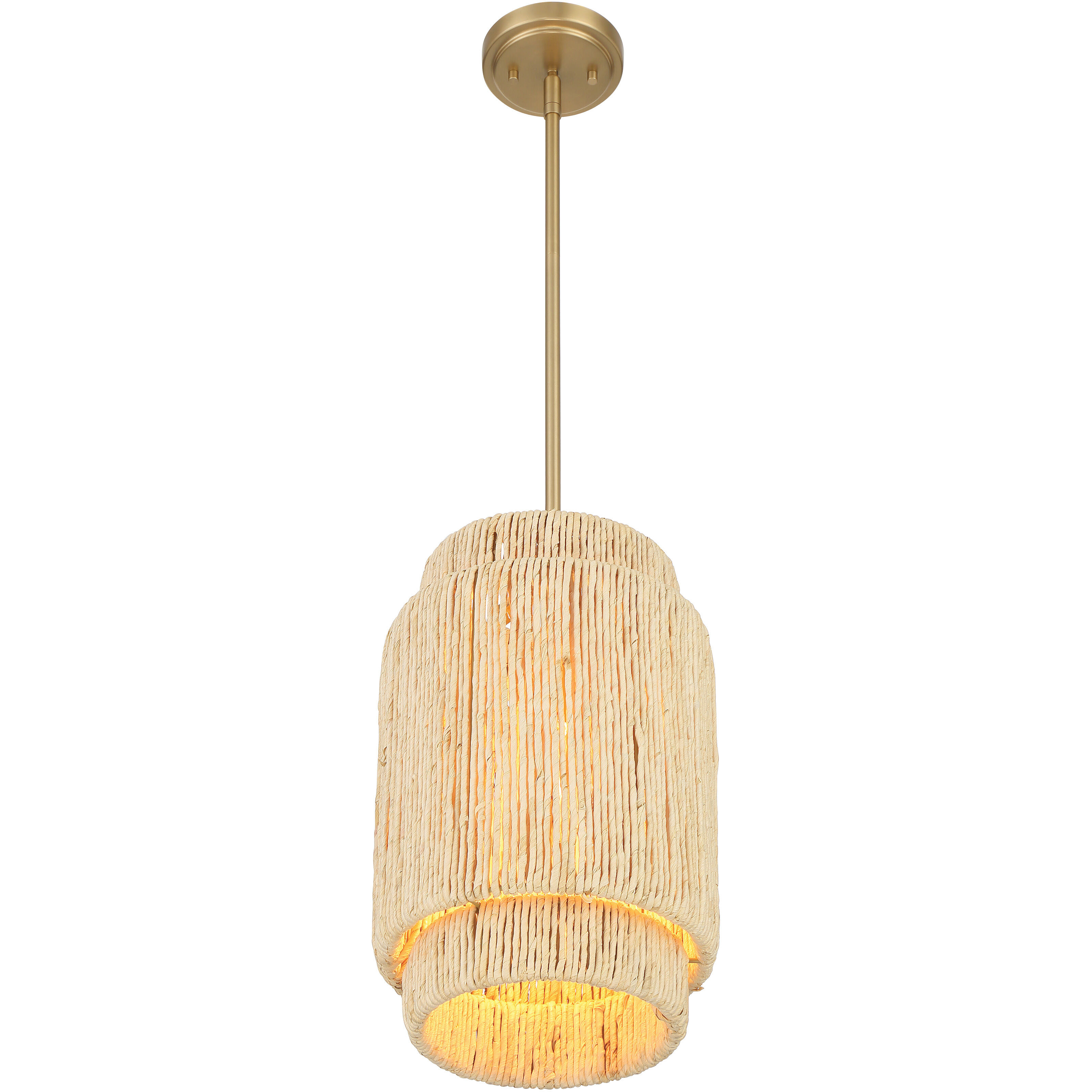 Caviana 1 Light 10 inch Signature Brass Pendant Ceiling Light