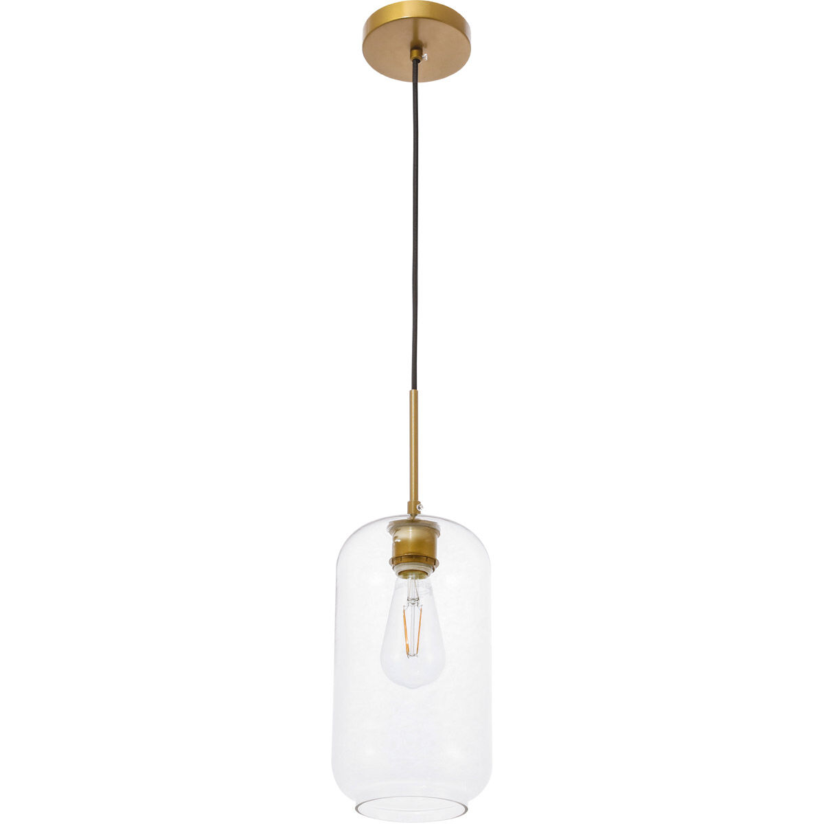 Collier 1 Light 6.1 inch Brass Pendant Ceiling Light