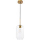 Collier 1 Light 6.1 inch Brass Pendant Ceiling Light