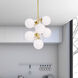 Arya LED 12 inch Satin Gold Pendant Ceiling Light