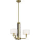 Chelsea 3 Light 22 inch Soft Brass Chandelier Ceiling Light