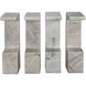 Aero 30 X 17.5 inch White Marble Side Table