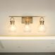 Mansfield 3 Light 24 inch Champagne Gold Vanity Light Wall Light