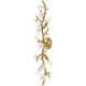 Azalea 5 Light 8 inch Distressed Brass Sconce Wall Light