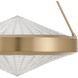 Agate 4 Light 20 inch Champagne Gold Pendant Ceiling Light