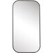 Taft 41 X 21 inch Matte Black Wall Mirror