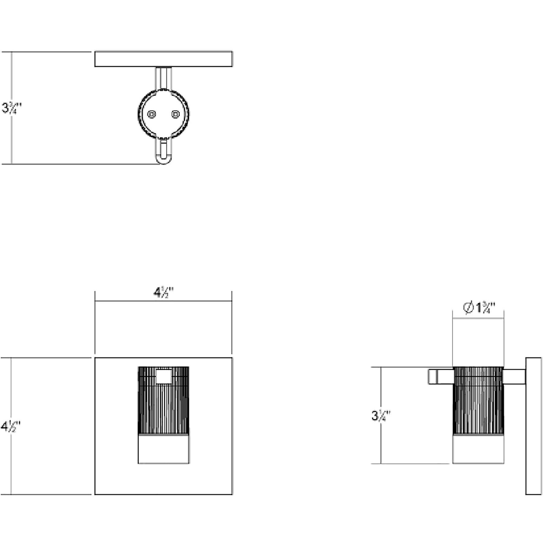 Suspenders LED 2 inch Satin Black ADA Modular Wall Mount Wall Light