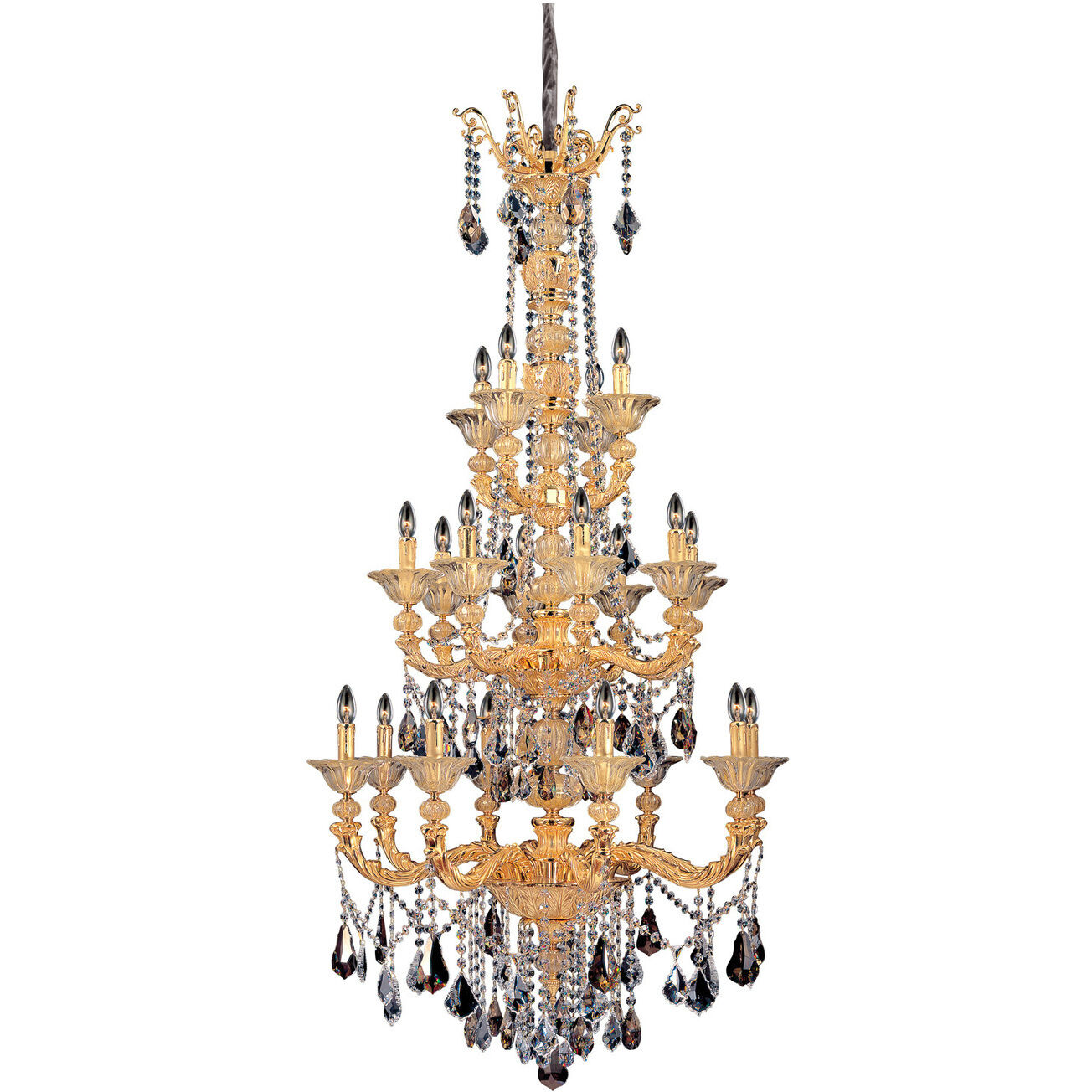 Mendelssohn 20 Light 36 inch Two Tone Gold - 24K Chandelier Ceiling Light
