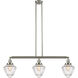 Franklin Restoration Bullet 3 Light 38 inch Brushed Satin Nickel Island Light Ceiling Light