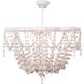 Vanessa 4 Light 27 inch White Chandelier Ceiling Light, Basin