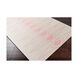Solid Bold 90 X 60 inch Neutral and Pink Area Rug, Wool