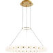Sean Lavin Orbet LED 30 inch Natural Brass Chandelier Ceiling Light, Integrated LED