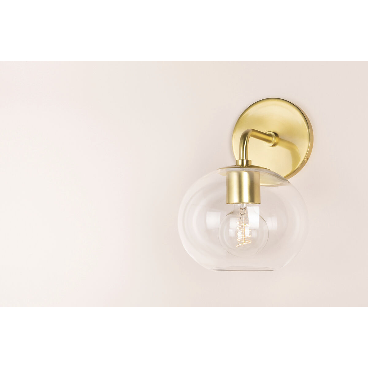 Margot 1 Light 8 inch Aged Brass Wall Sconce Wall Light