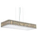 Quantum 23 Light 39 inch Stainless Steel Linear Pendant Ceiling Light in Radiance