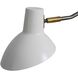 Swing LED 24 inch Gunmetal Wall Sconce Wall Light in Matte White Steel