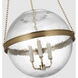 Marie Flanigan Reese LED 18.25 inch Soft Brass Globe Pendant Ceiling Light