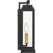 Aspen 1 Light 14 inch Matte Black Outdoor Sconce