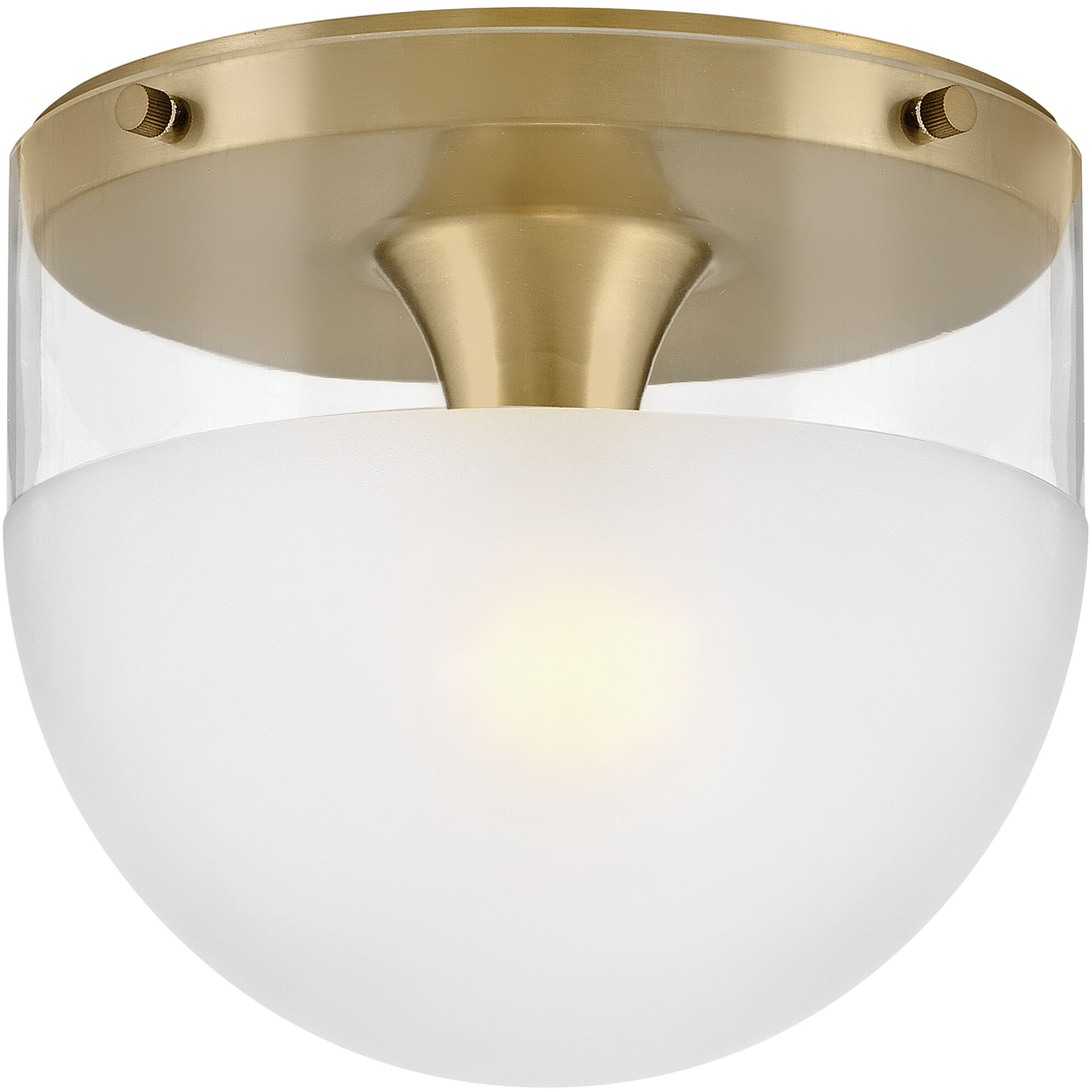 Beck 9 inch Lacquered Brass Indoor Flush Mount Ceiling Light