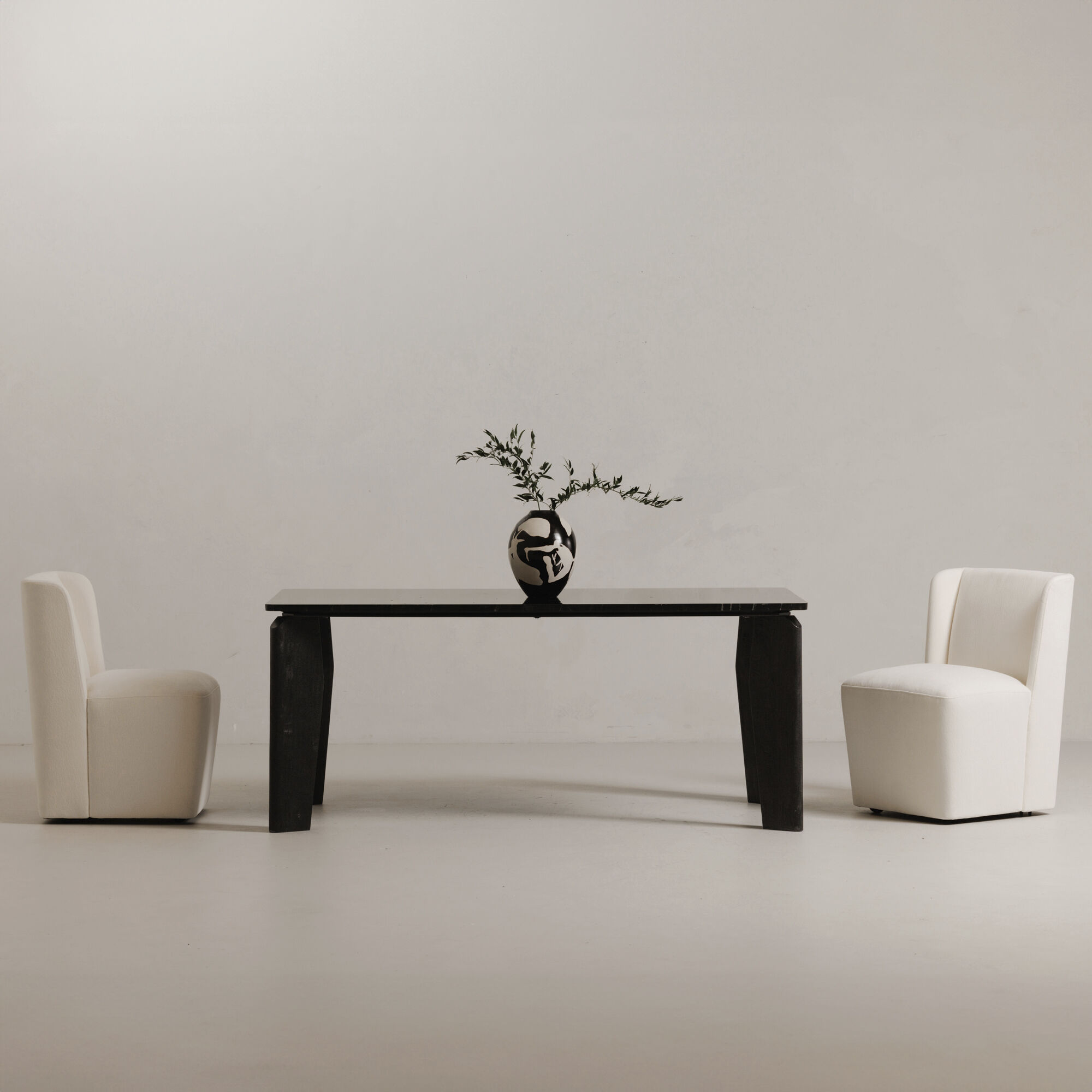 Satona 72 X 39 inch Black Dining Table