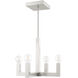 Solna 4 Light 20 inch Brushed Nickel Chandelier Ceiling Light