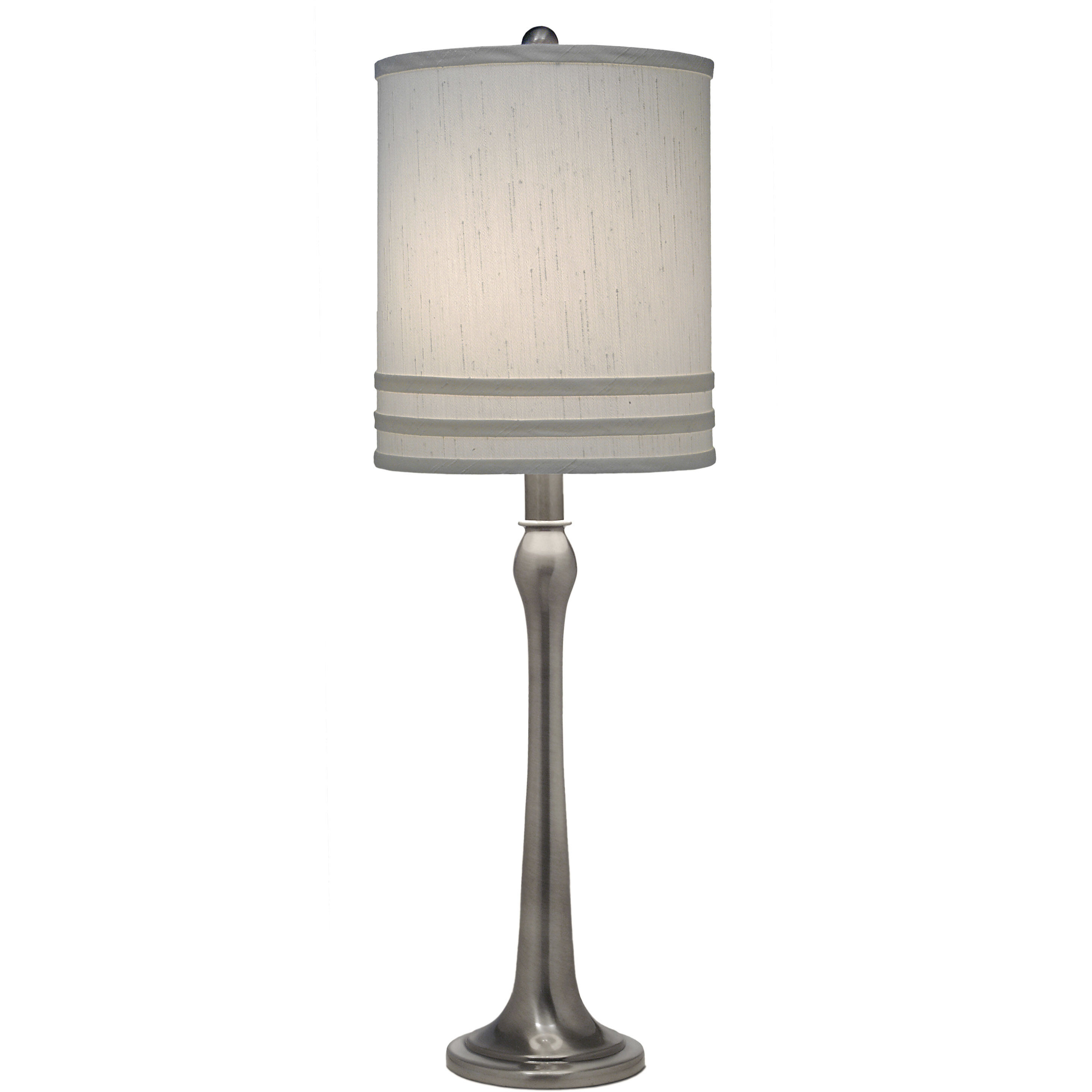 Ellie 32 inch 150 watt Antique Nickel Table Lamp Portable Light