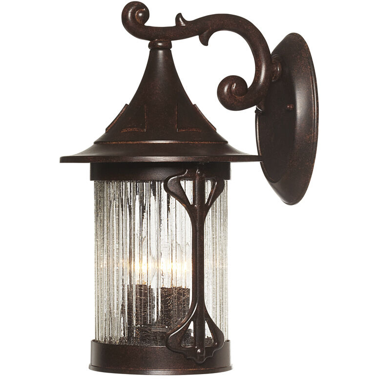 Canyon Lake 3 Light 16 inch Chestnut Outdoor Wall Lantern