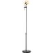 Vertex 83.1 inch 60 watt Black and Sterling Floor Lamp Portable Light in Black/Sterling