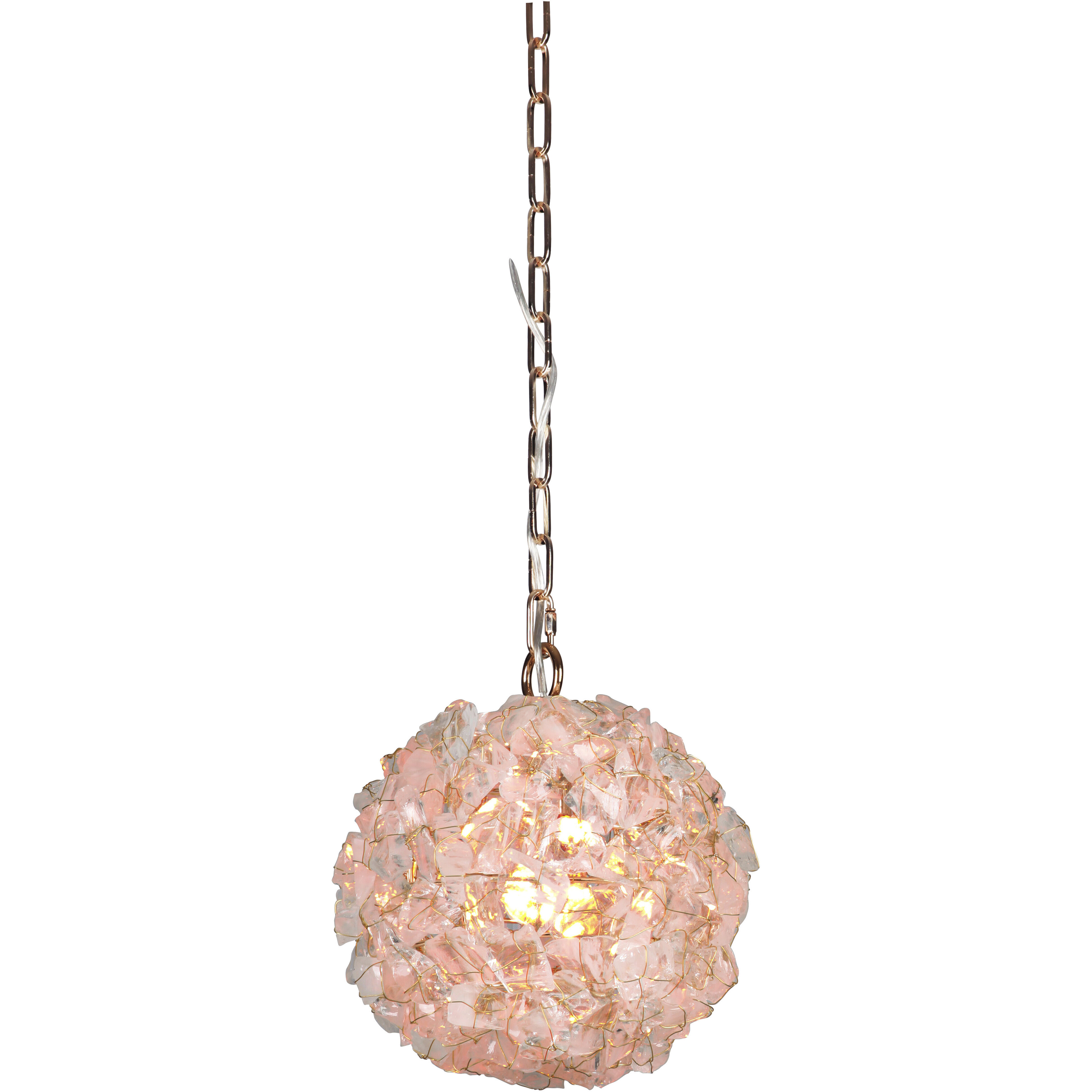 Gallery Roxx 1 Light 11.5 inch Gilded Mini Pendant Ceiling Light, Gallery Collection
