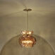 Fantine 7 Light 22 inch Unlacquered Brass Chandelier Ceiling Light in White Frosted