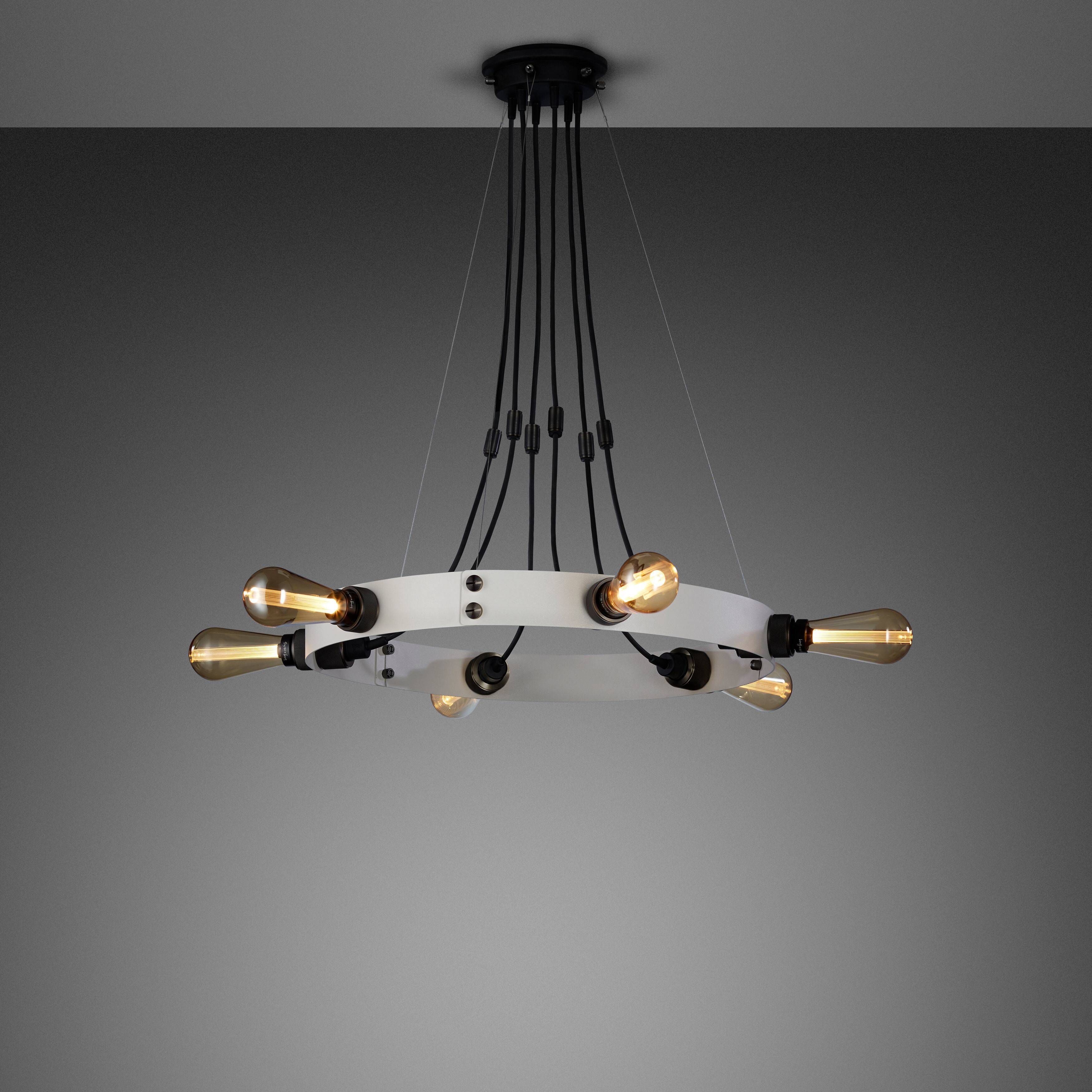 Hero LED 31.5 inch Stone / Smoked Bronze Chandelier Ceiling Light