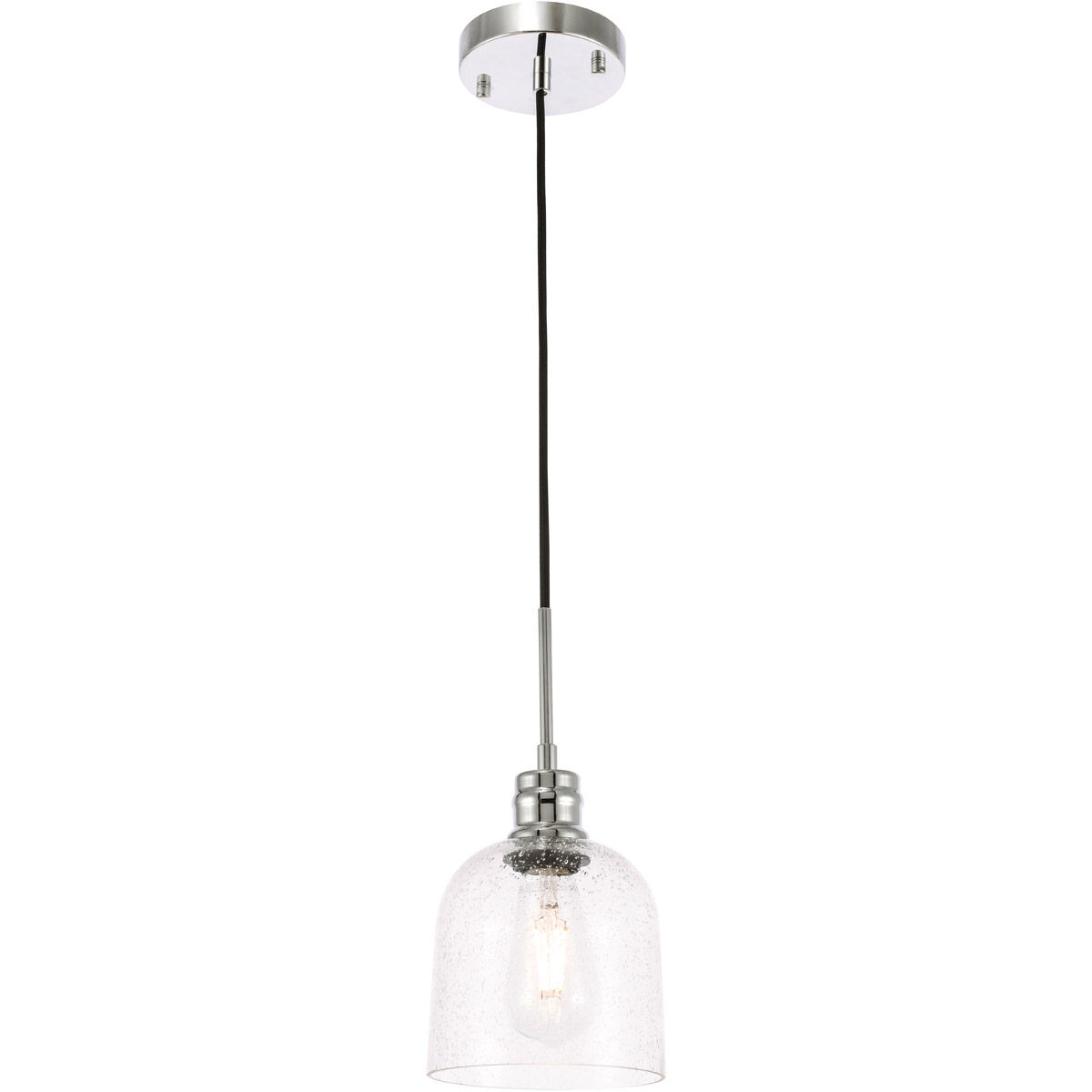 Gabe 1 Light 6 inch Chrome Pendant Ceiling Light