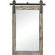 Los Olivos 36 X 24 inch Graywash with Black and Mirror Wall Mirror