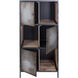 Varaluz Casa Weathered Steel and Coastal Wash Bookcase, Varaluz Casa