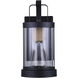 Madison 1 Light 12 inch Matte Black and Rope Outdoor Wall Light